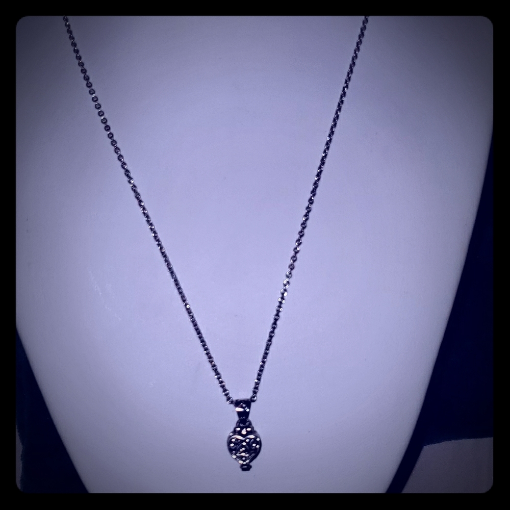 James avery retired heart keepsake necklace
